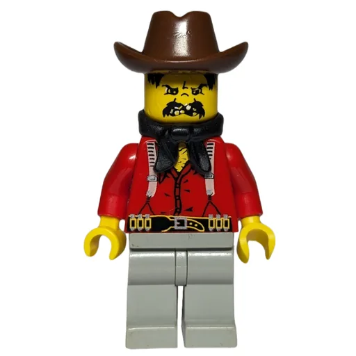 Bandit (Western, Red Shirt, Black Handkerchief, Brown Hat)