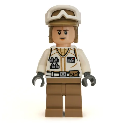 Rebel Trooper in Hoth Uniform (Dark Tan Hat, Frown)