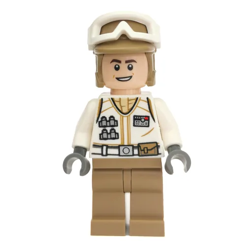 Rebel Trooper in Hoth Uniform (Dark Tan Hat, Open Mouth)