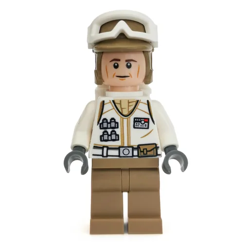 Rebel Trooper in Hoth Uniform (Dark Tan Hat, Cheek Lines)