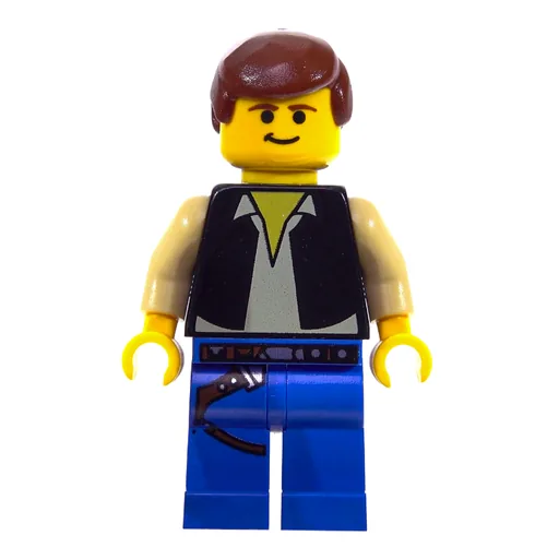 Han Solo (Black Vest, Yellow Skin, Blue Legs (3626c Head))