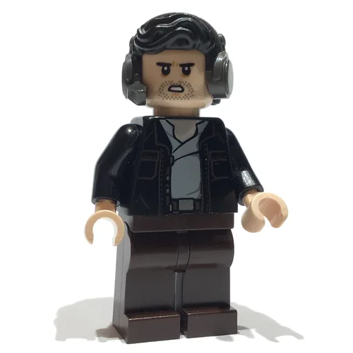 Poe Dameron (Black Jacket, Hair with Headset)