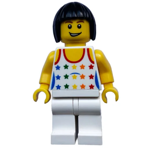 Woman (White Shirt with Stars, White Legs)