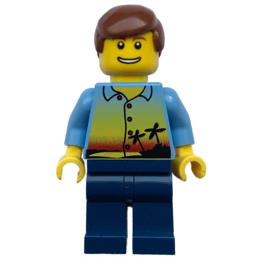 Man (Hawaiian Shirt, Dark Blue Legs)