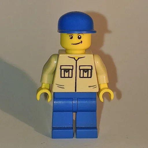 Man (Tan Shirt, Blue Legs, Blue Cap)