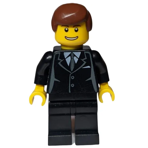Man (Black Suit, Grin)