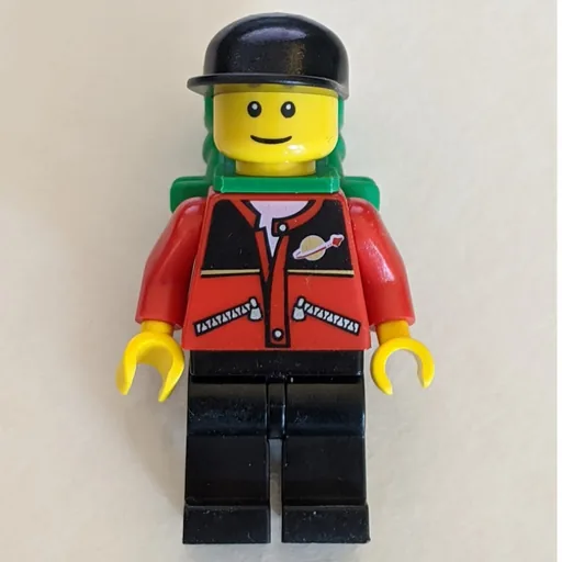 Man (Red Jacket, Black Legs, Black Cap, Green Backpack)