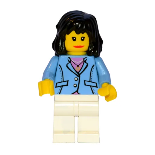 Woman (Medium Blue Jacket, White Legs)