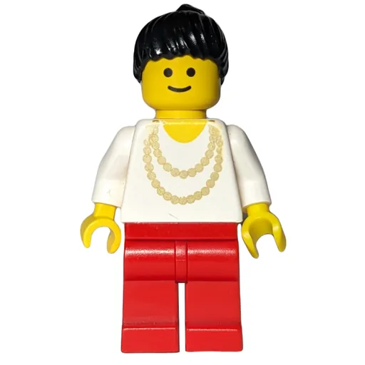 Woman (White Torso, Yellow Necklace, Red Legs)