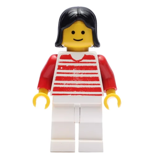 Woman (Red/White Striped Shirt, Red Arms, White Legs (3626b Head))