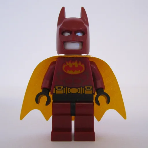 Batman (Dark Red Suit, Bright Light Orange Cape, Dark Red Cowl (Firestarter Outfit))