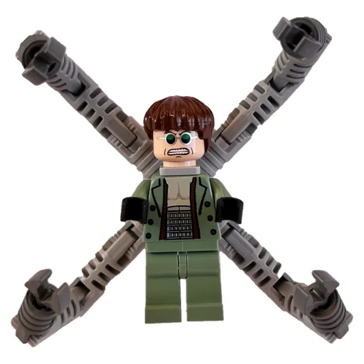 Dr. Octopus / Doc Ock with Green Glasses and Sand Green Suit with Clenched Teeth
