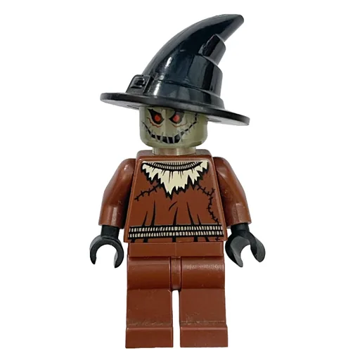 Scarecrow with Glow in the Dark Head and Black Hat