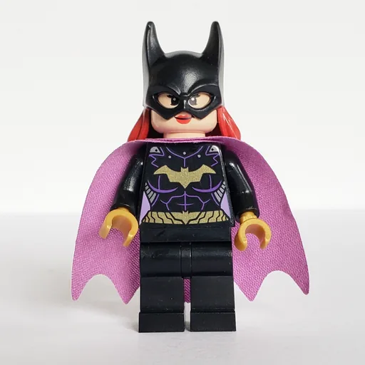 Batgirl (Black Suit, Medium Lavender Cape)