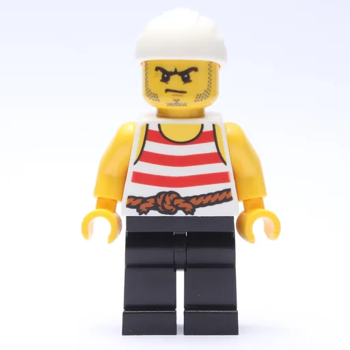 Pirate (Red Stripes, Black Legs, White Bandana)