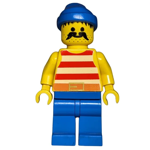 Pirate (Red Stripes, Blue Legs, Blue Bandana)