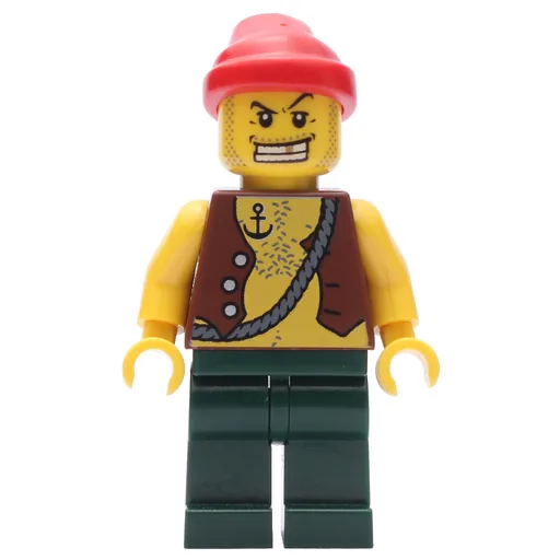 Pirate (Anchor Tattoo, Dark Green Legs, Red Bandana)