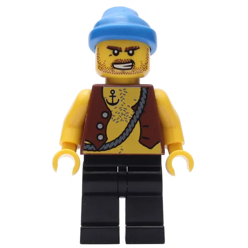 Pirate (Anchor Tattoo, Black Legs, Blue Bandana)