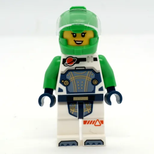 Astronaut (White Spacesuit, Bright Green Helmet)