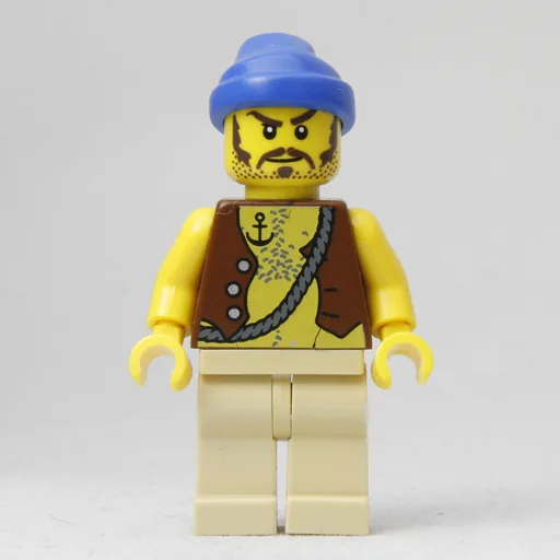 Pirate (Anchor Tattoo, Tan Legs, Blue Bandana)
