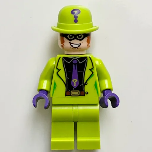 The Riddler in Lime Suit with Black Shirt