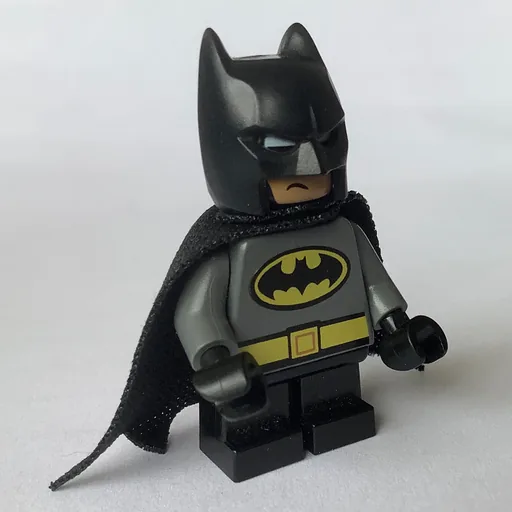 Batman (Dark Bluish Gray Suit, Black Cape and Cowl, Short Legs)