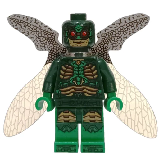 Parademon in Dark Green Outfit with Closed Wings