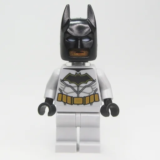 Batman (Light Bluish Gray Suit, Black Cowl, Neck Bracket)