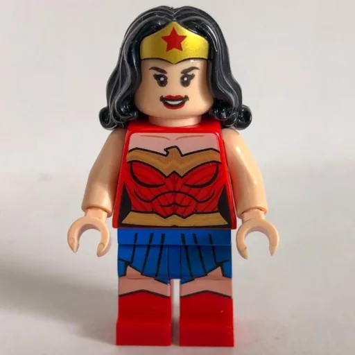 Wonder Woman with Tiara and Hair (and Gold Belt with Blue Skirt)