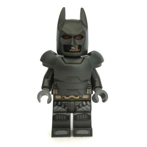 Batman (Pearl Titanium Suit, Pearl Dark Gray Cowl, Armor, Dark Bluish Gray Head)