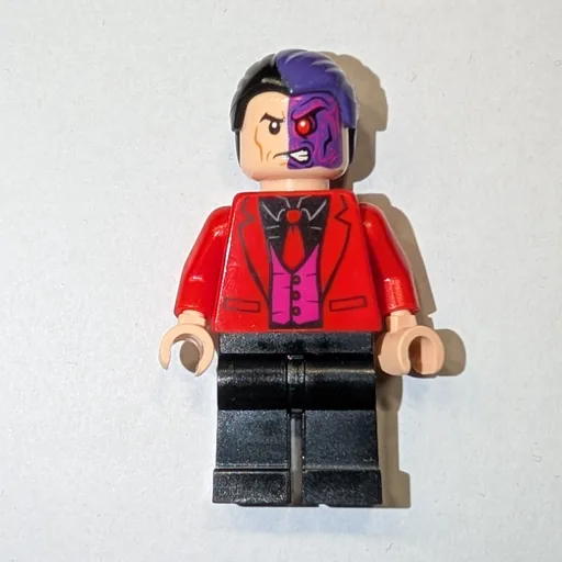 Two-Face with Red Jacket (Dark Pink Vest and Black Shirt)