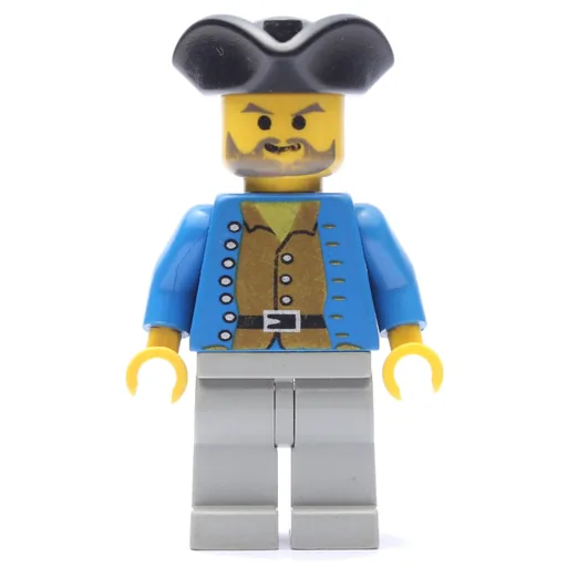 Pirate (Brown Shirt, Light Gray Legs, Black Tricorne)