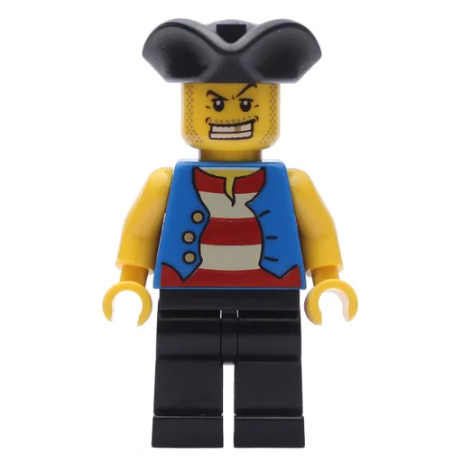 Pirate (Blue Vest, Black Legs, Black Tricorne)