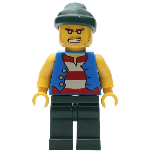 Pirate (Blue Vest, Dark Green Legs, Dark Green Bandana)