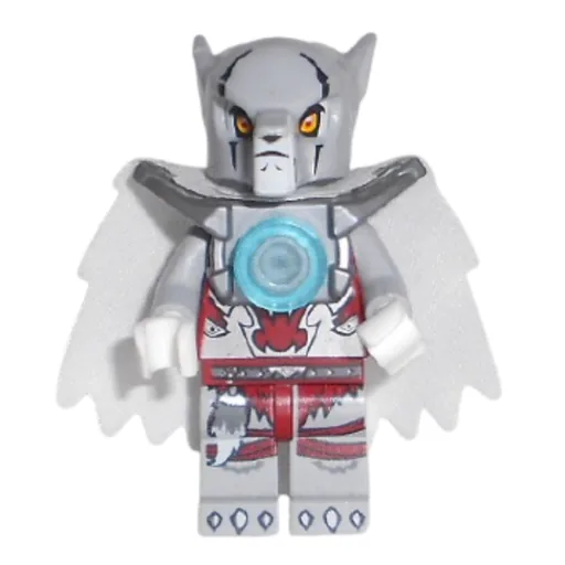 Worriz with Flat Silver Shoulder Armor (and Cape)