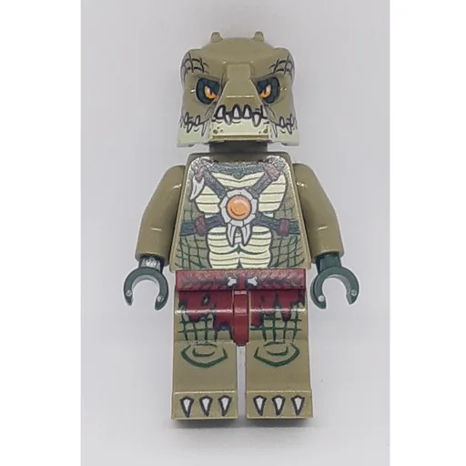 LEGO minifig Crocodile Warrior with Tan Jaw (fig-005726)