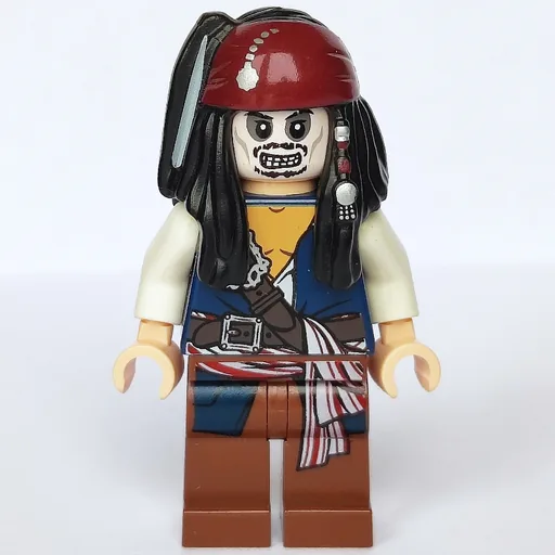 Captain Jack Sparrow with Skeleton Face (3626b Head)