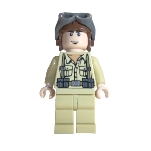 German Pilot with Helmet and Goggles