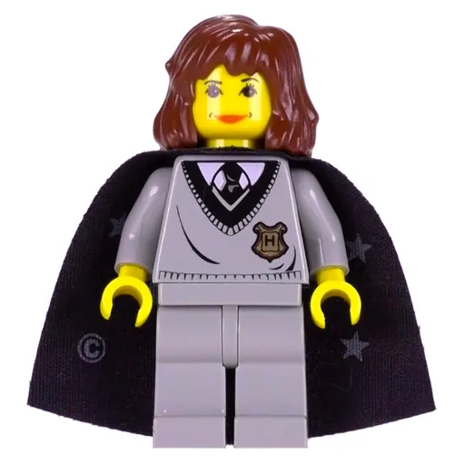 Hermione Granger (Yellow Skin, Hogwarts Sweater with Crest, Cape with Stars)