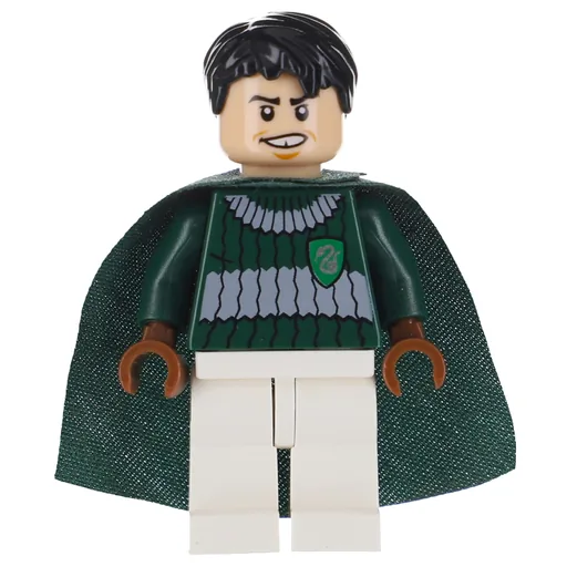 Marcus Flint (Dark Green, Dark Bluish Gray, and White Slytherin Quidditch Uniform - 3626c Head)