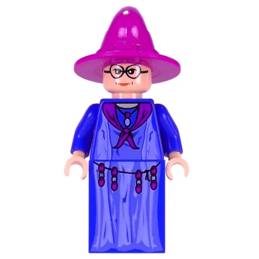 Professor Sybill Trelawney (Blue Robe, Light Purple Hat)