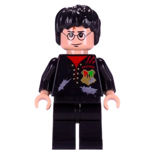 Harry Potter (Tournament Uniform Tattered Black Jacket with Hogwarts Crest)