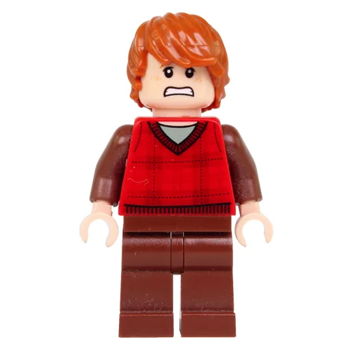 Ron Weasley (Red Tartan Sweater Vest, Reddish Brown Legs)