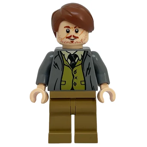 Remus Lupin (Dark Bluish Gray Jacket over Olive Green Vest)