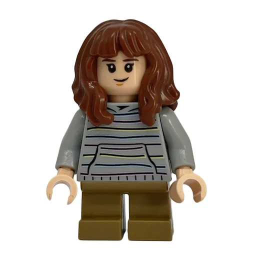 Hermione Granger (Light Bluish Gray Hoodie with Stripes, Short Legs)