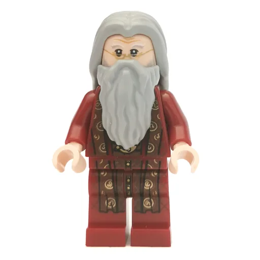 Albus Dumbledore (Dark Red Robes, Light Bluish Gray Hair and Beard)