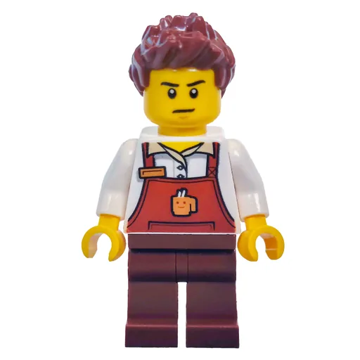 Rocky (Reddish Brown Apron with Cup on Front)