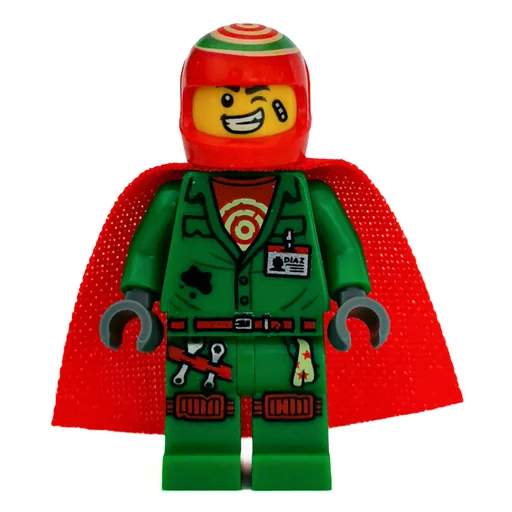 Douglas Elton / El Fuego (Green Outfit with Red Helmet and Cape)