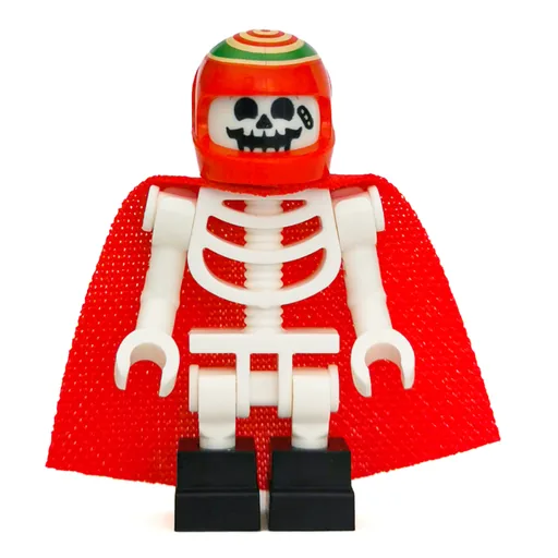 Douglas Elton / El Fuego (Skeleton with Red Helmet and Cape, Black Feet)