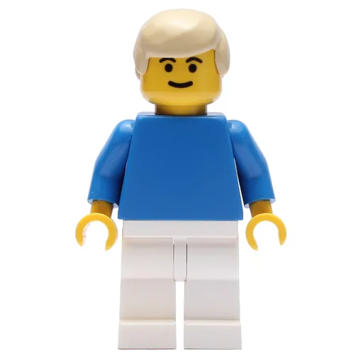 Soccer Player Blue Torso (White Legs, Tan Hair)